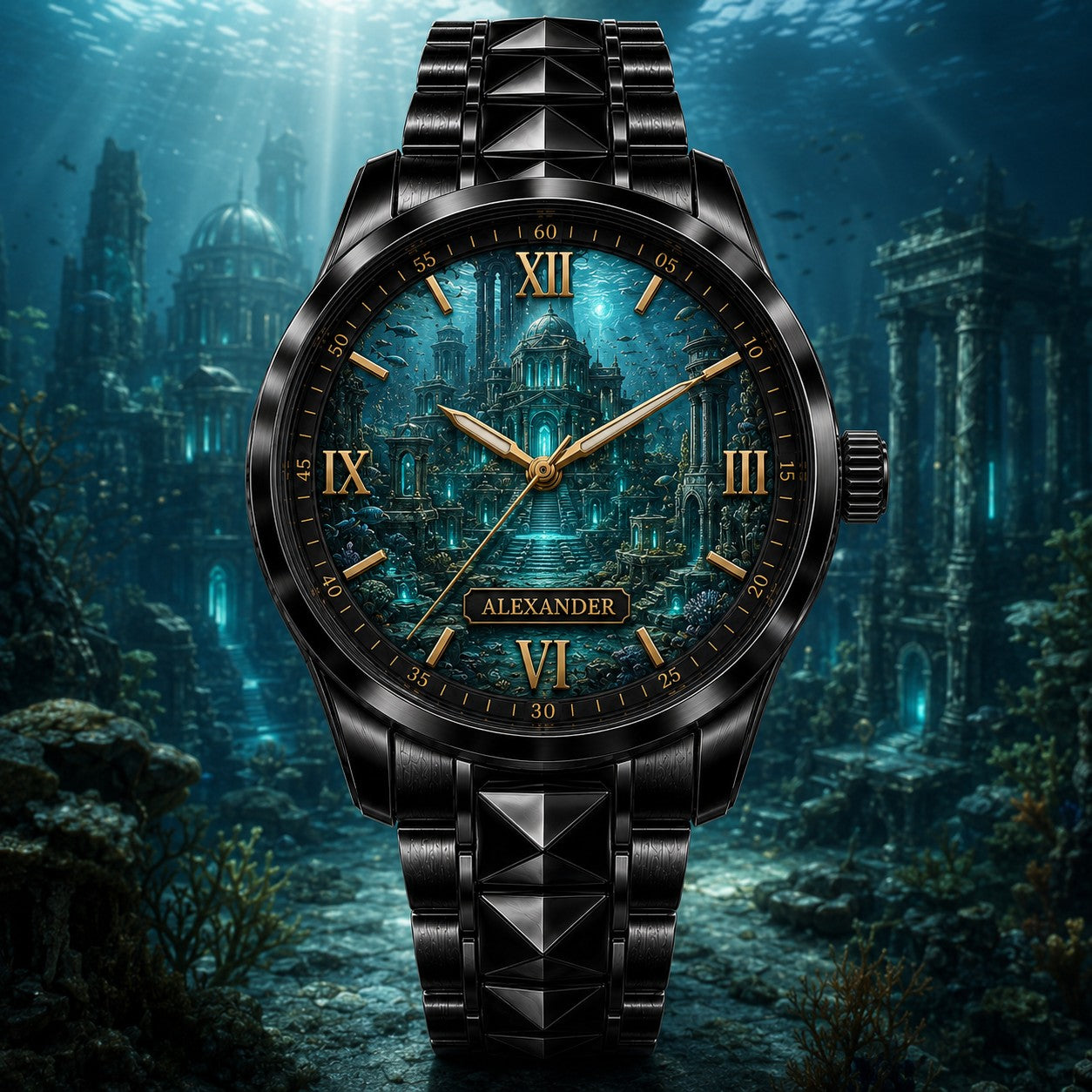 Custom Atlantis Watch — personalized with a custom name