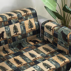 Pine Tree Patchwork Blocks Sofa Cover