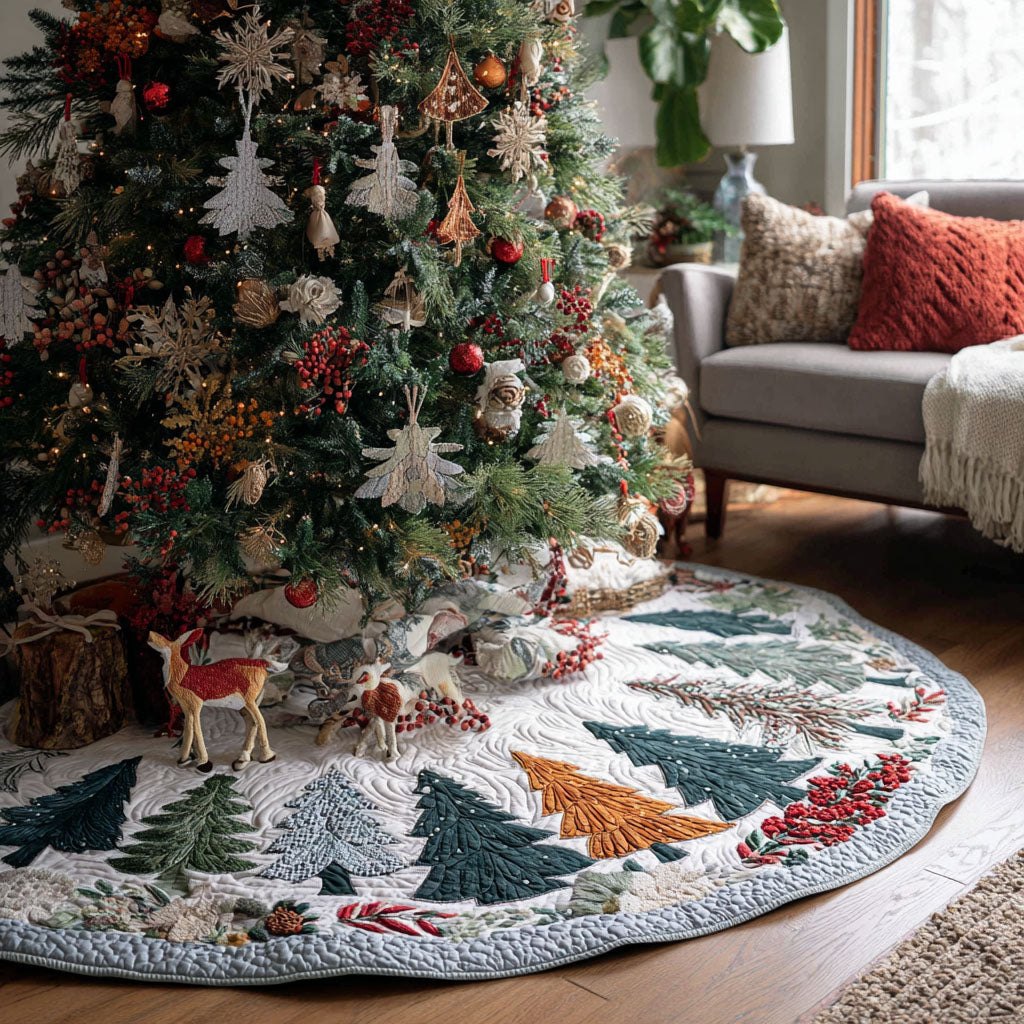 Alpine Peace Christmas Tree Skirt