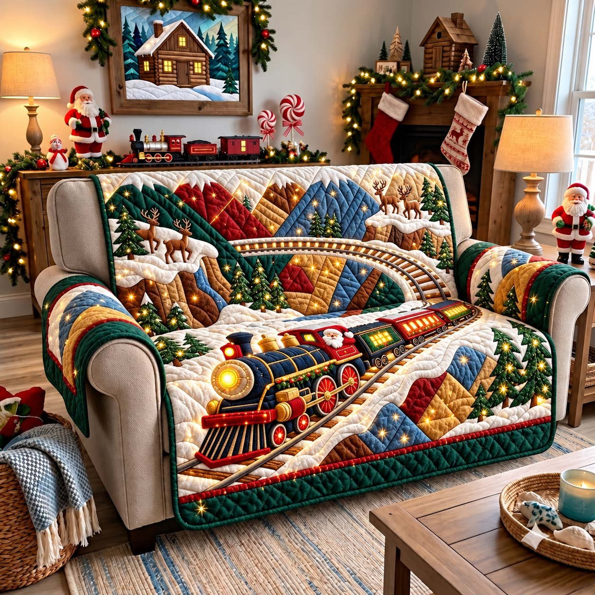 Alpine Santa Express Sofa Cover