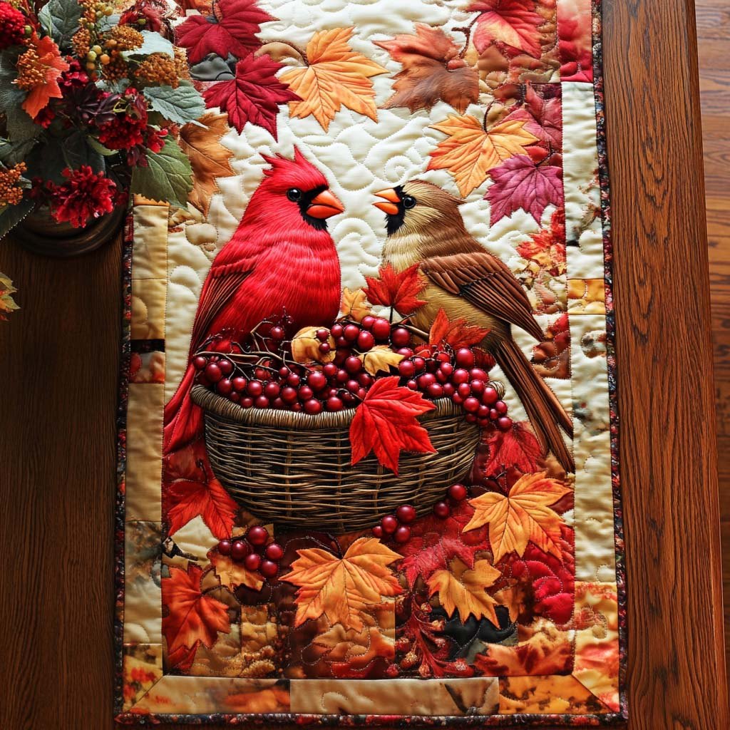 Amber Bird Trail Table Runner