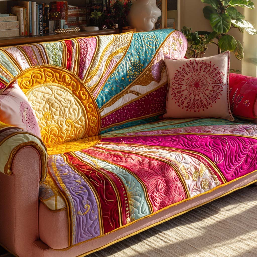 Amber Bloom Horizon Sofa Cover