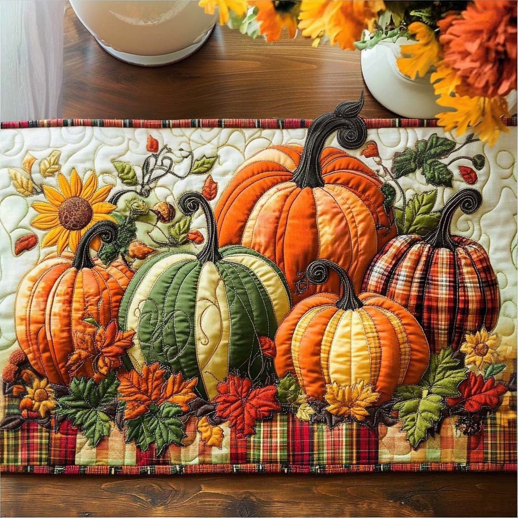 Amber Fall Glow Table Runner