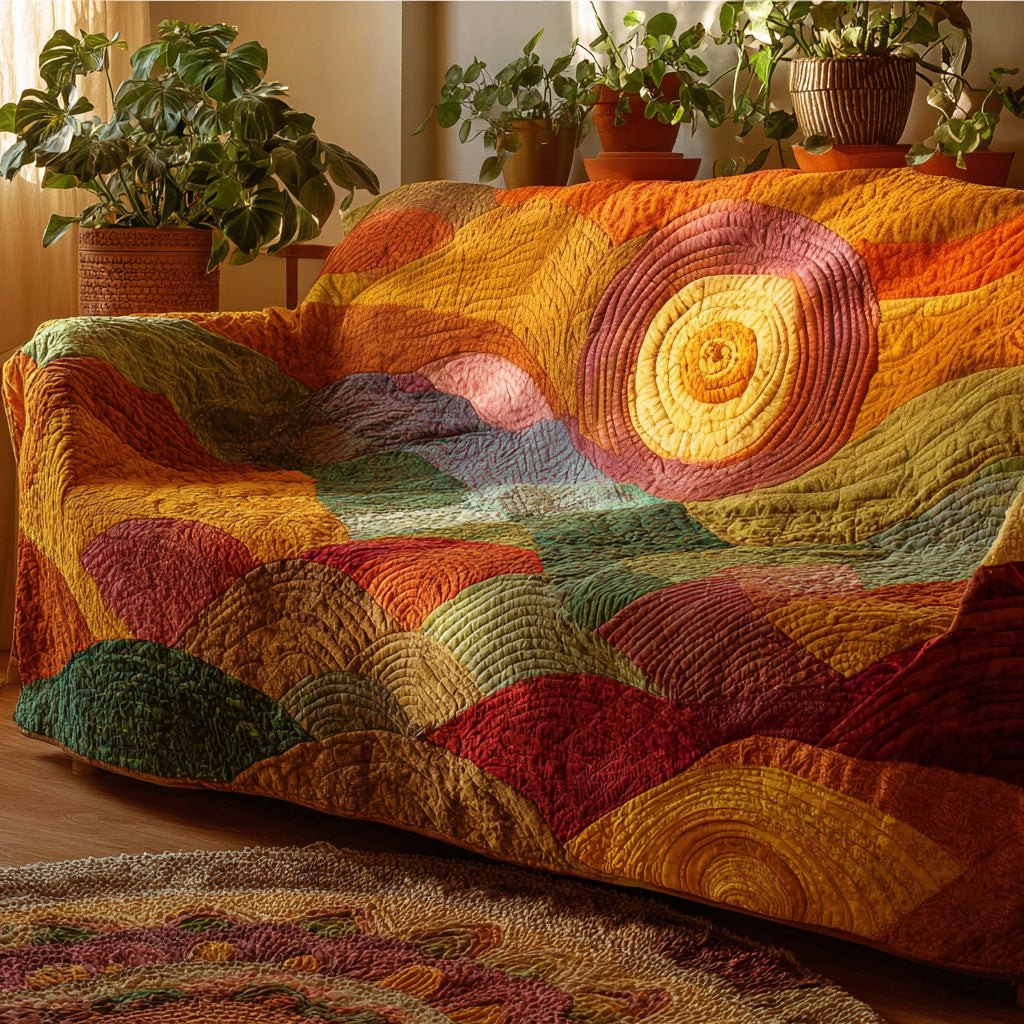 Amber Horizon Light Sofa Cover