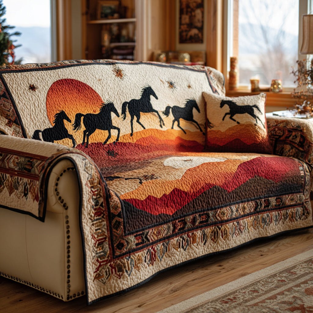 Amber Horse Dusk Sofa Cover