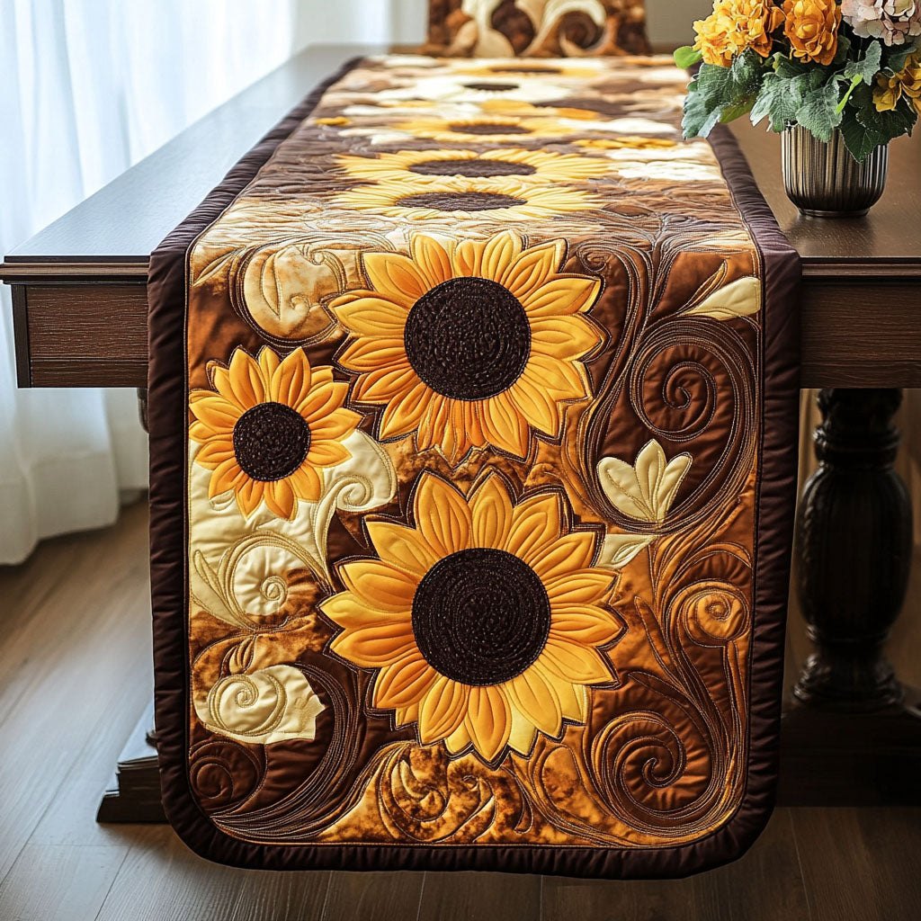 Amber Petals Table Runner