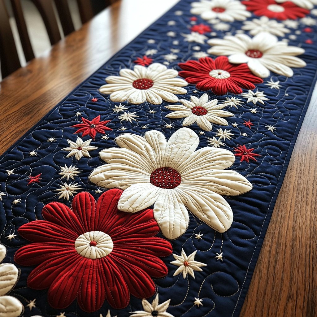 America Blossoms Table Runner