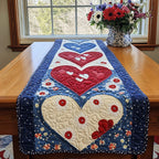 American Pride Heart Table Runner