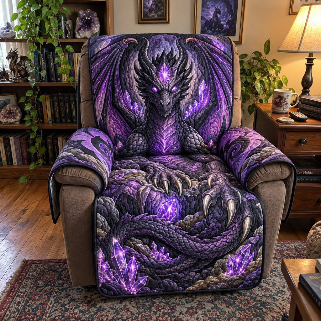 Amethyst Shadow Dragon Sofa Cover
