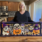 Amusing Pugs Table Runner