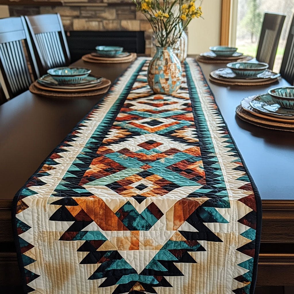 Ancestral Geometry Table Runner