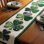 Ancient Green Table Runner