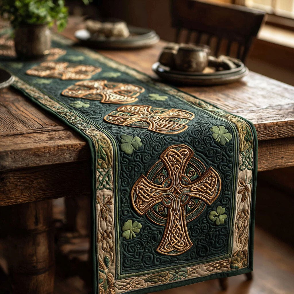 Ancient Irish Cross Place Table Runner