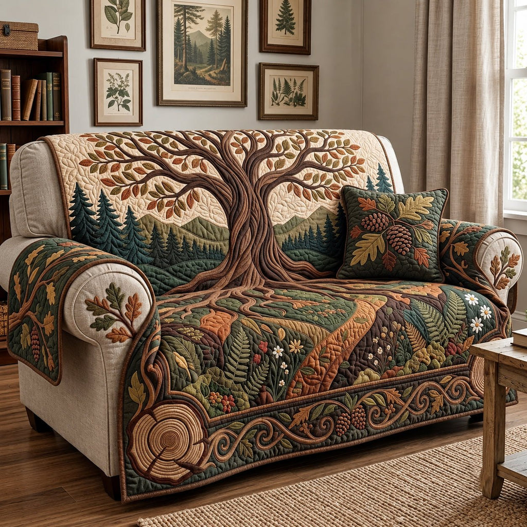 Ancient Woodland Tree Sofa Cover