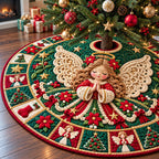 Angel Sacred Wings Christmas Tree Skirt