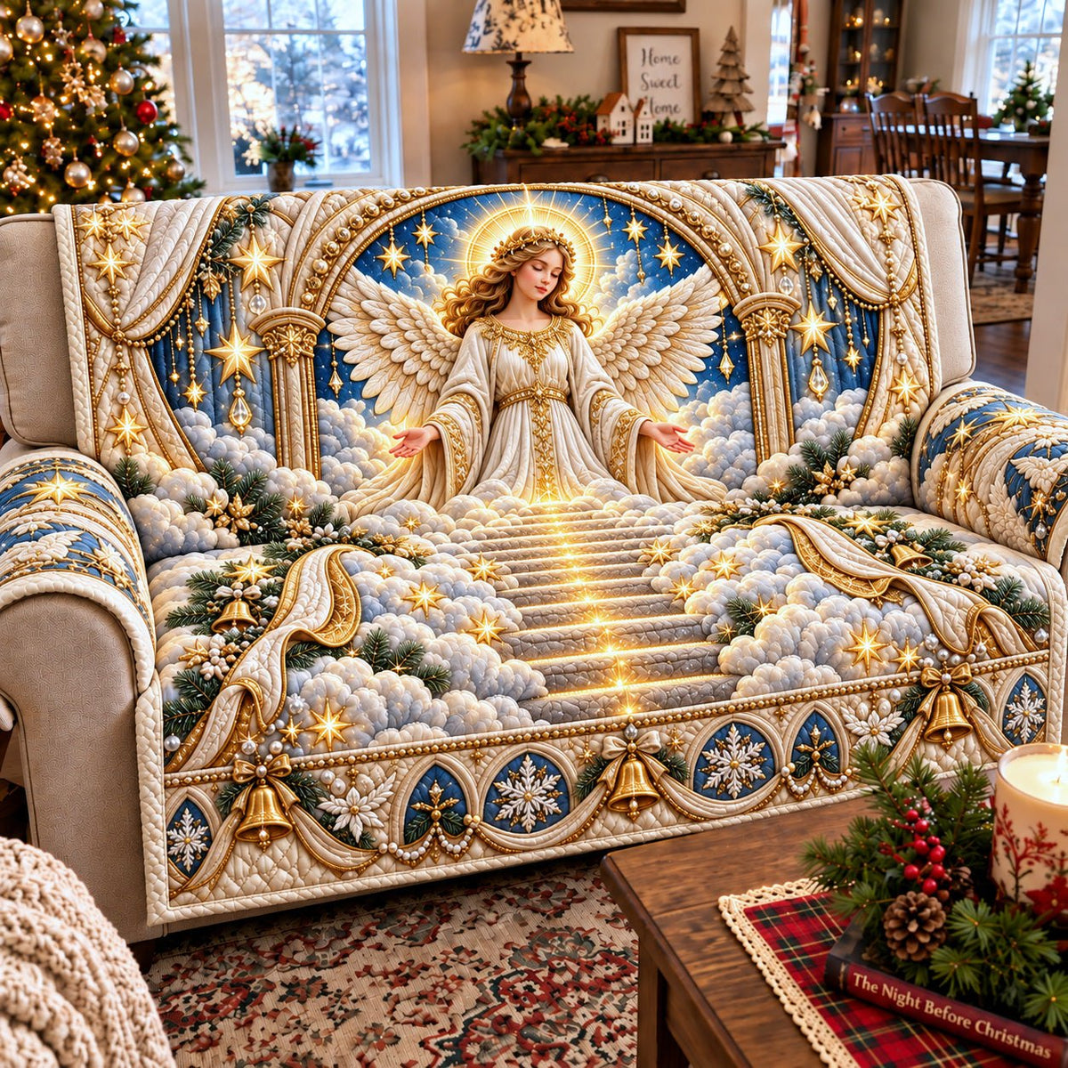 Angel Stairway Sofa Cover
