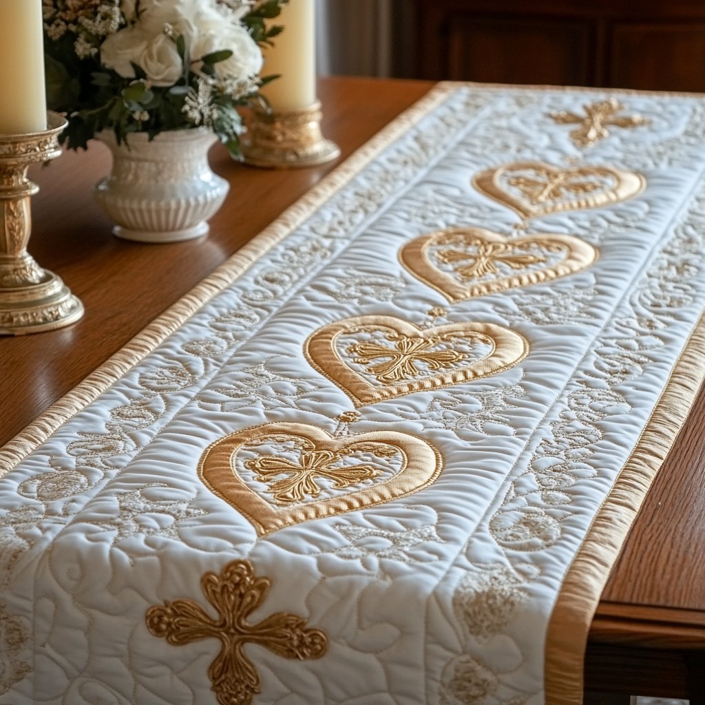 Angelic Cross Table Runner