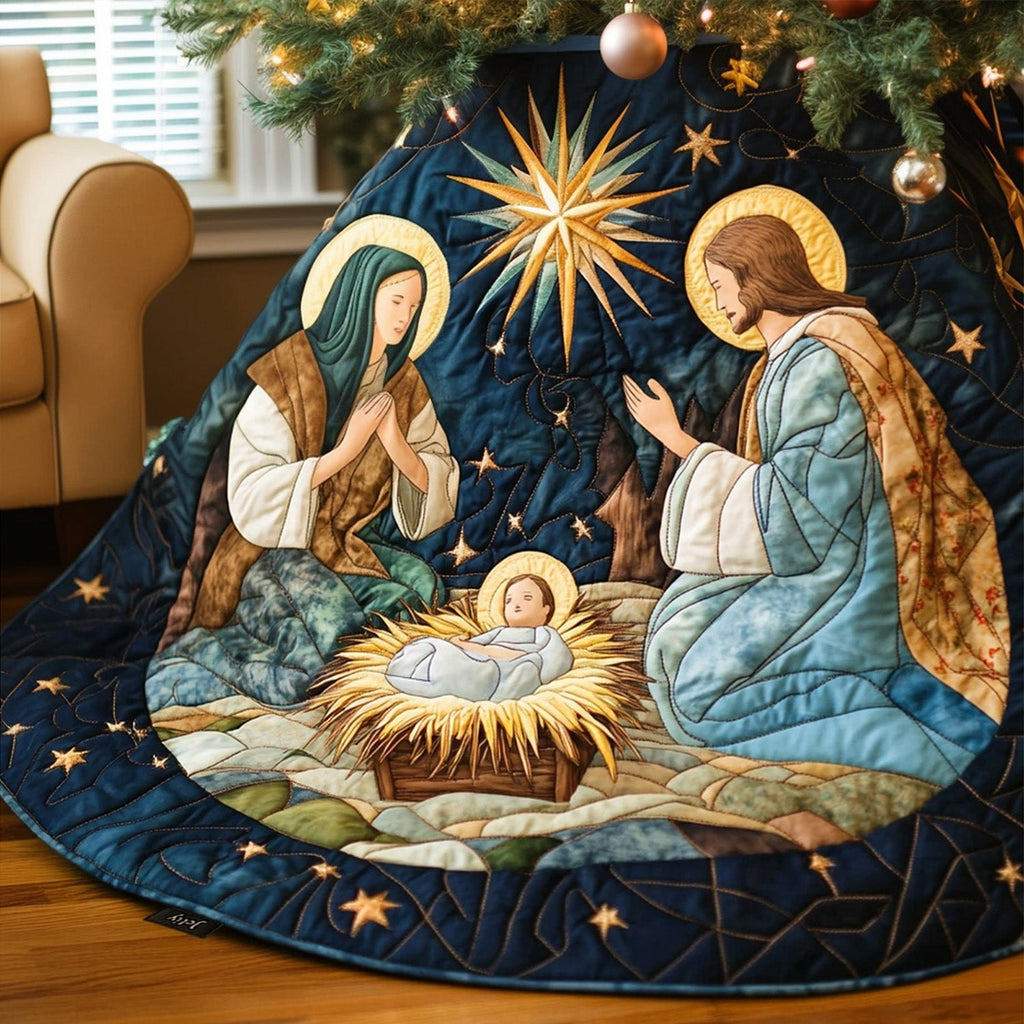 Angelic Grace Christmas Tree Skirt