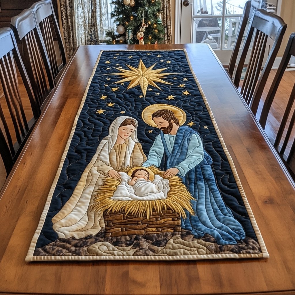 Angels Glorious Hymn Table Runner