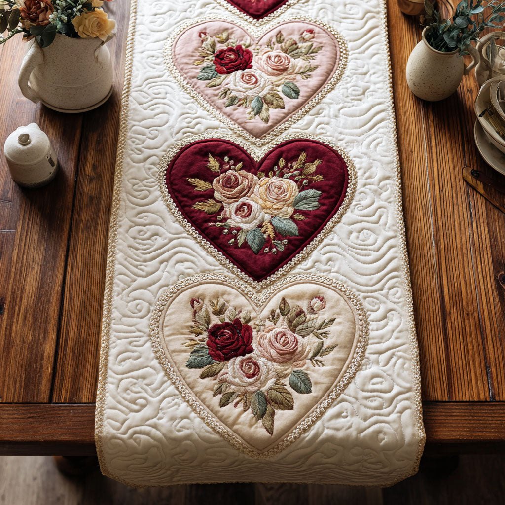 Antique Rose Table Runner