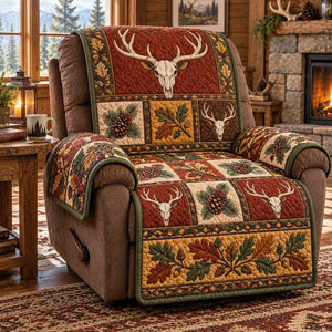 Antler Skull Patchwork Sofa Cover - Made to Order