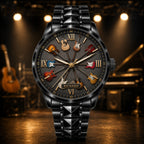 Custom Guitar Collector Watch — personalized with a custom name