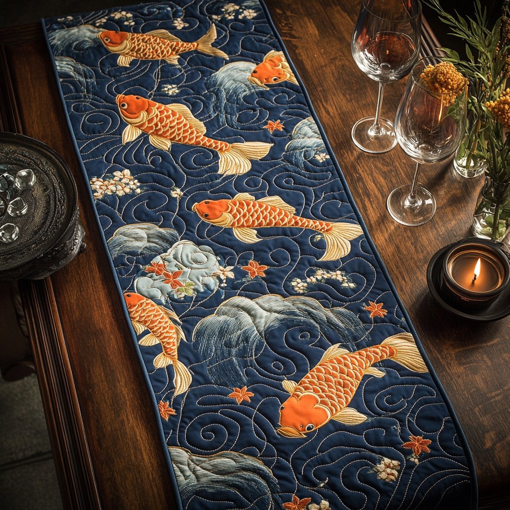 Aqua Flow Table Runner
