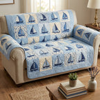 Aqua Harbor Sofa Cover