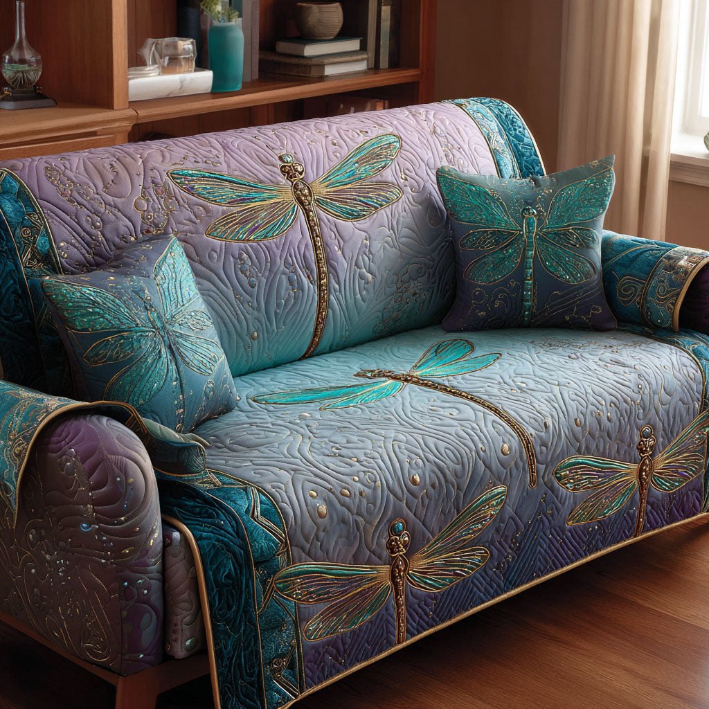 Aqua Serenity Sofa Cover