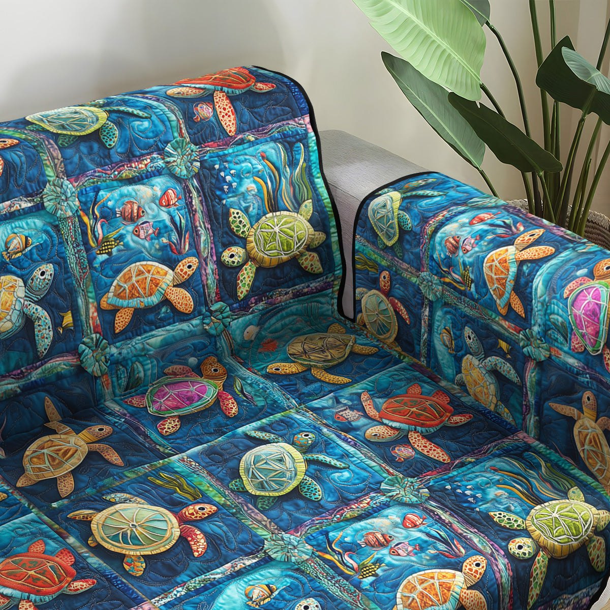 Aquatic Ambiance Sofa Cover