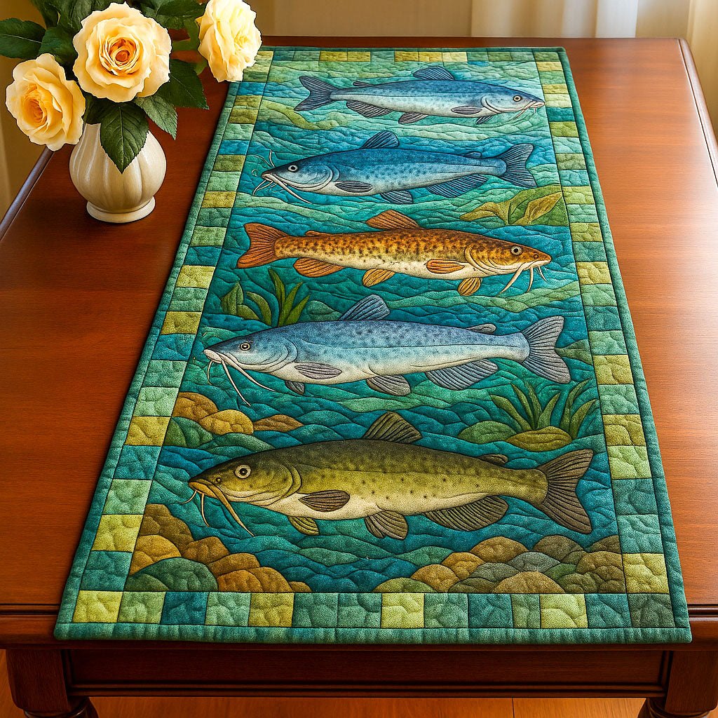 Aquatic Harmony Table Runner