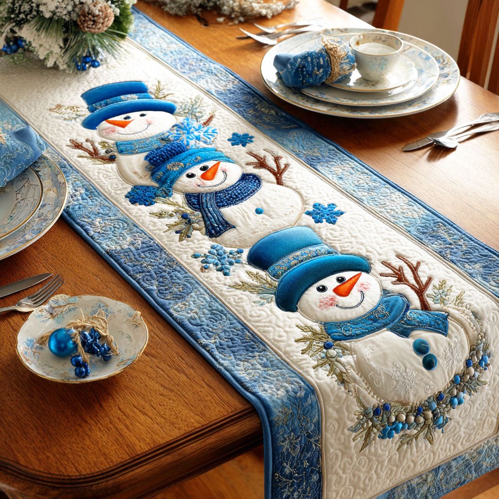 Arctic Frost Glow Table Runner