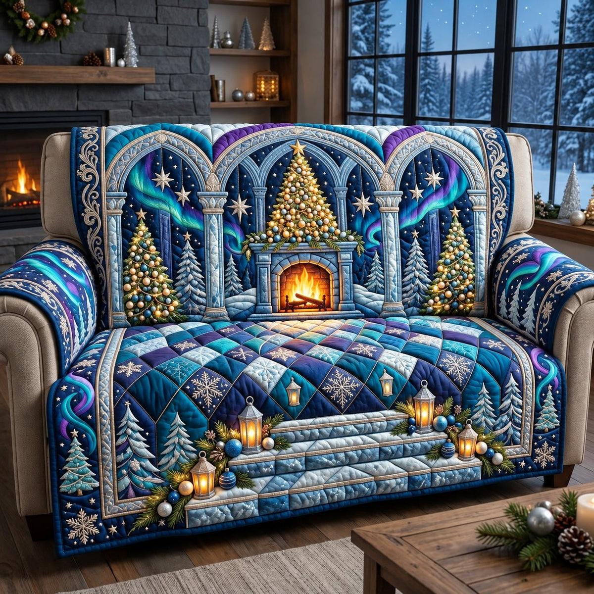Aurora Christmas Sanctuary Sofa Cover