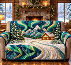 Aurora Mountain Cabin Sofa Cover