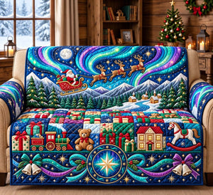 Aurora Santa Flight Sofa Cover - Made to Order
