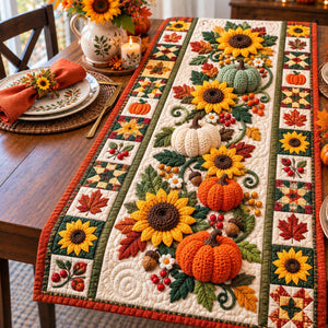 Autum Pumpkin Table Runner - Made to Order