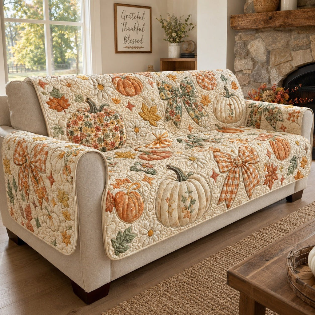Autumn Bows Sofa Cover