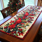 Autumn Cardinal Whispers Table Runner