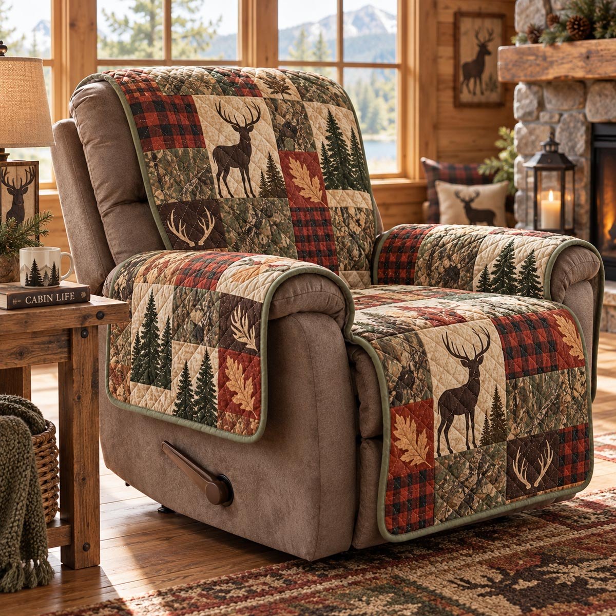 Autumn Deer Heritage Sofa Cover