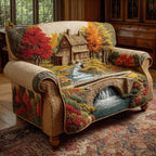 Autumn Forest Path Sofa Cover