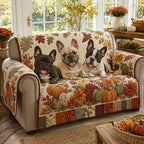 Autumn Frenchie Blossom Sofa Cover