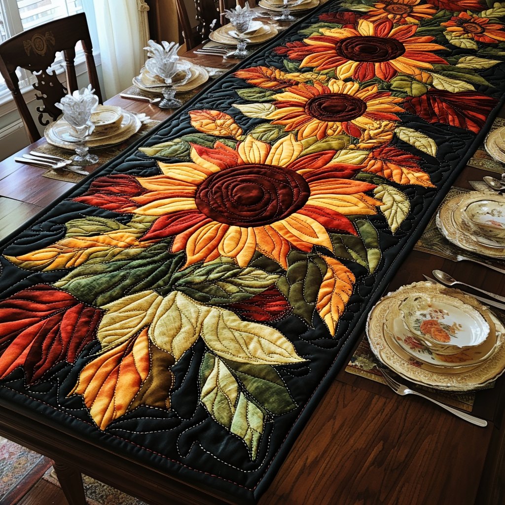 Autumn Garden Table Runner