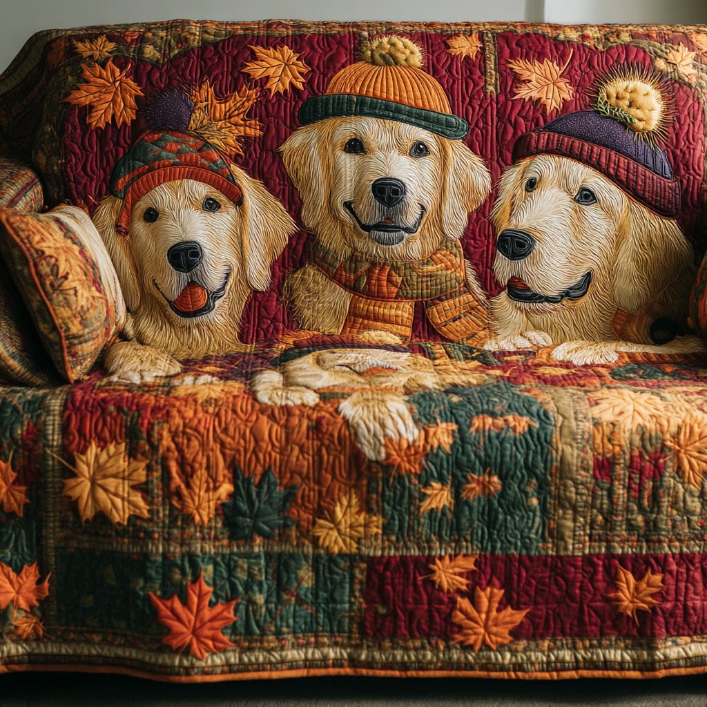 Autumn Golden Sofa Cover