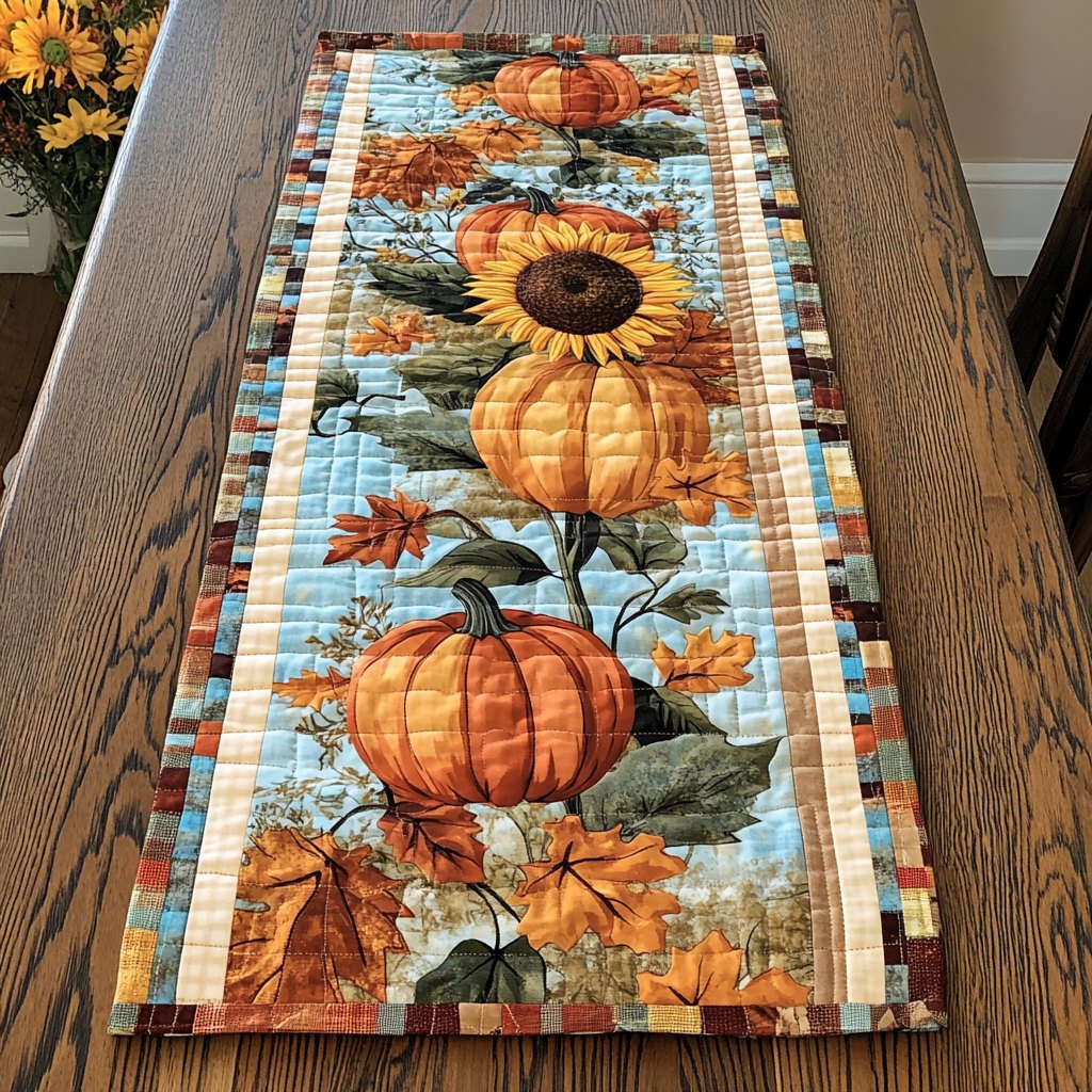 Autumn Harvest Joy Table Runner