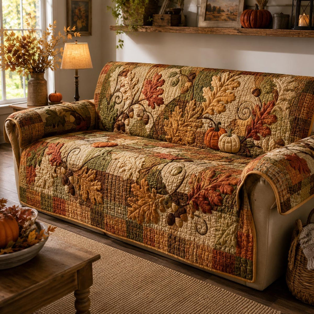 Autumn Harvest Tapestry Sofa Cover