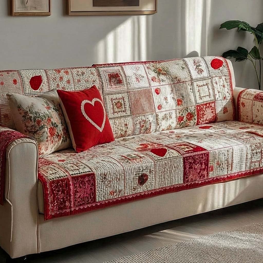 Autumn Heart Garden Sofa Cover