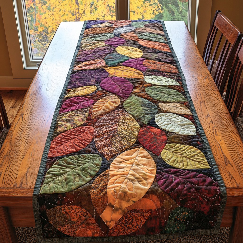 Autumn Leaves Table Runner