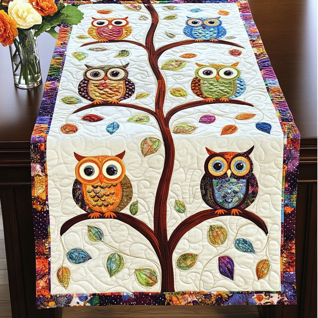 Autumn Owl Gathering Table Runner