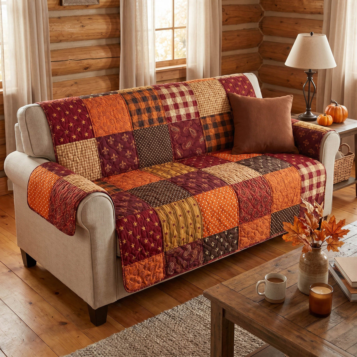 Autumn Patch Sofa Cover