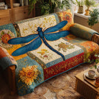 Autumn Patchwork Wings Sofa Cover